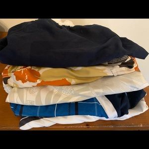 Lot of 5 Mens Swim Trunks